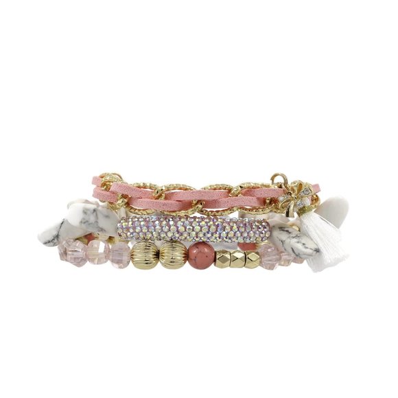 Erimish Jewelry - Erimish Havana Starter Stack, Pink